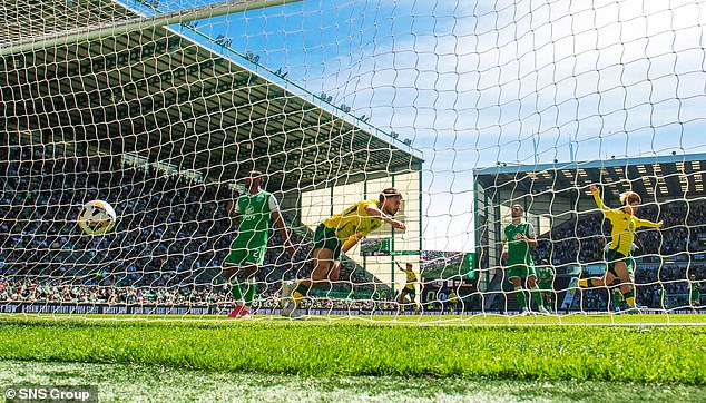 The winger slotted the ball home to send Celtic on their way to back-to-back Premier League victories