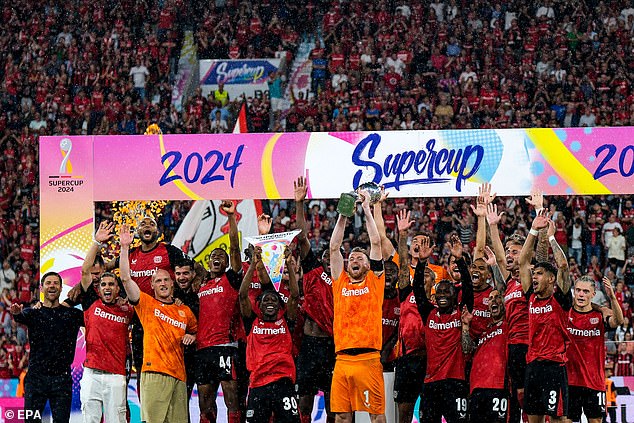 Leverkusen have now won three trophies in four months after winning the double last season