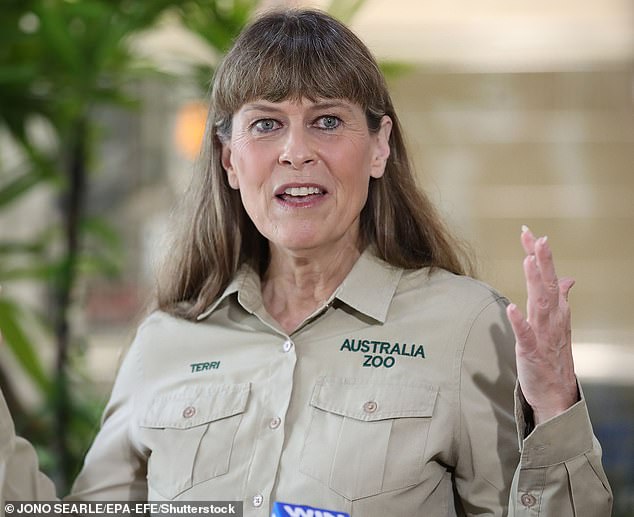 Pictured: Robert's mother Terri Irwin