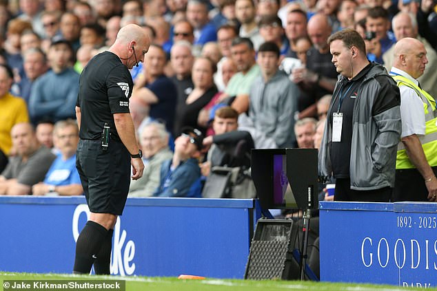 But Hooper was actually looking at a backup monitor while the main screen was not functioning, the Premier League explained