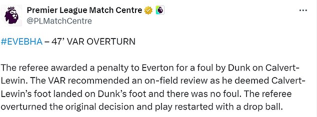 1723969871 896 Everton fans rage as footage shows NOTHING on main VAR