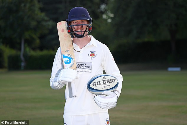 Northampton Saints star Hendy was given the blessing of his employers to play in the Cotswolds League - where he achieved a stunning 200 not out with 20 fours and nine sixes