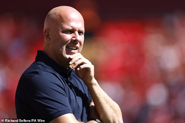 Arne Slot (pictured) is expected to take charge of his first match as Liverpool manager after succeeding Jurgen Klopp.