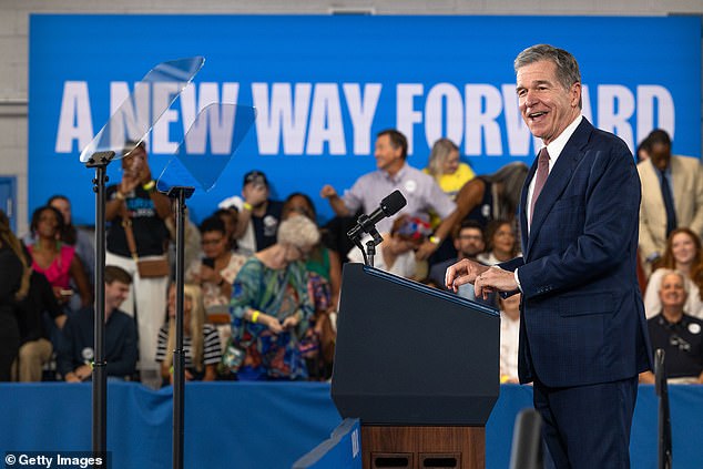 North Carolina Democratic Gov. Roy Cooper said Friday he was having 