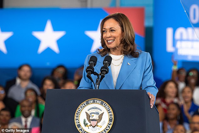 Kamala Harris during her stop in Raleigh, NC on Friday to present her economic plan