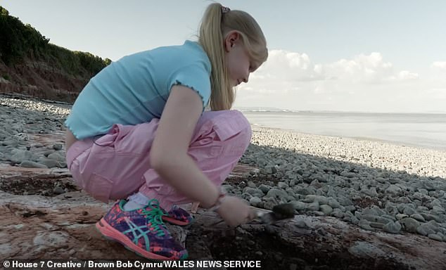 Tegan believed the footprints could date back to prehistoric times - and her mother Claire contacted paleontologists to find out