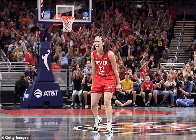 One night before the Colts game, Clark led her Indiana Fever to victory over the Mercury