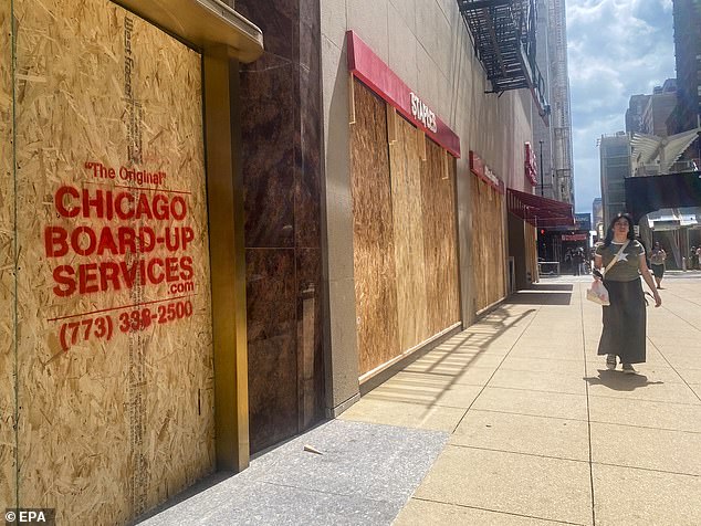 In preparation for protests ahead of the Democratic National Convention, businesses across the city have closed their doors to survive a potentially crime-ridden week