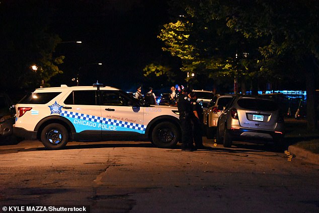 Officers were stationed on a residential street in Chicago's Bronzeville neighborhood Saturday night, where a 28-year-old man was shot dead