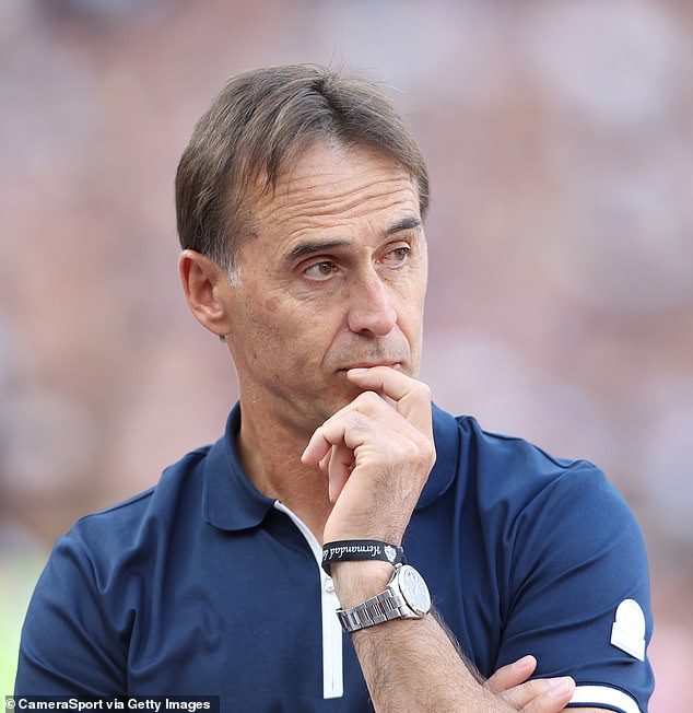 Julen Lopetegui could only watch as West Ham conceded a goal within five minutes