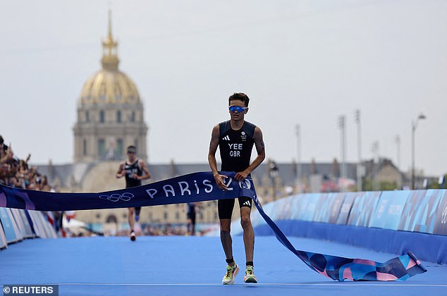 Yee seemed to come out of nowhere, passing Wilde (in the background) at the Olympics