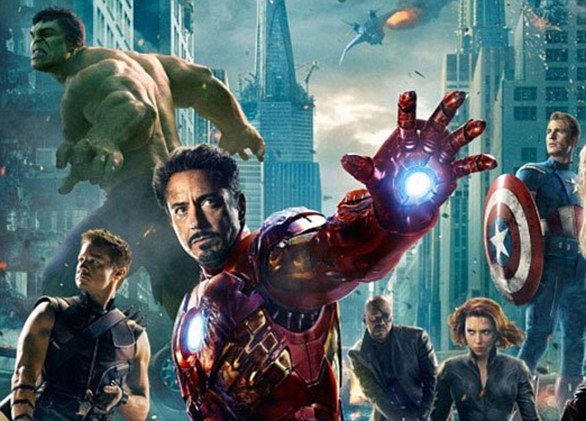 Topping the list of 18 films is Marvel's The Avengers (pictured), released in 2012, which grossed $1,518,812,988 worldwide