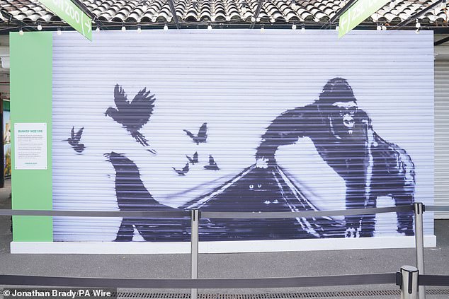 Banksy's latest work featured a gorilla letting other zoo animals escape