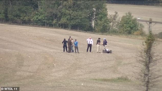 The tank was towed from the property Sunday after Michigan State Police officers conducted a search.