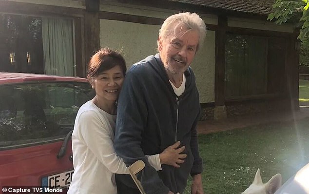 Housekeeper or mistress? Hiromi Rollin sparked a family row after claiming she had an intimate relationship with Delon since the late '80s - but his children insisted she was just a paid housekeeper