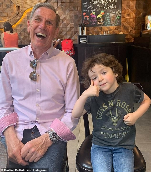 Rafferty pictured with his later grandfather Mick