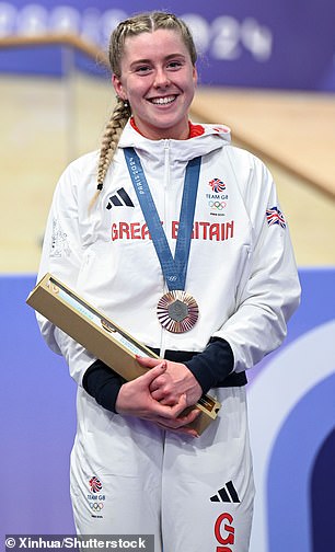 Richardson is currently in a relationship with Team GB cyclist Emma Finucane (pictured)