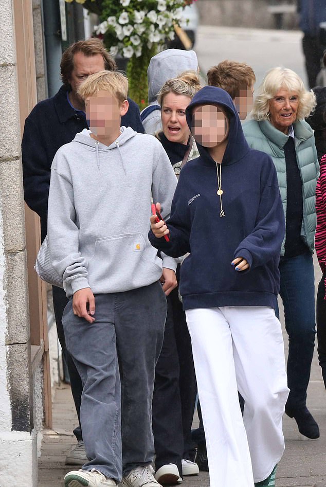 The photos from the happy family gathering highlight the close bond Camilla has with her two children from her first marriage to Andrew Parker Bowles and her grandchildren - who call her Gaga