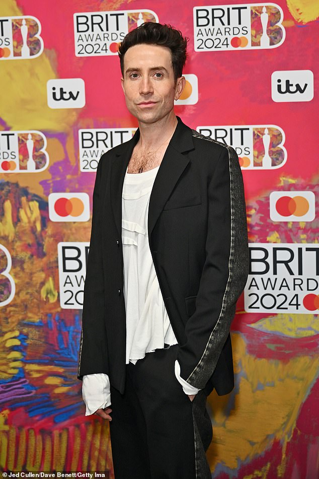 Nick Grimshaw attends the 2024 BRIT Awards at the O2 Arena on March 2 in London