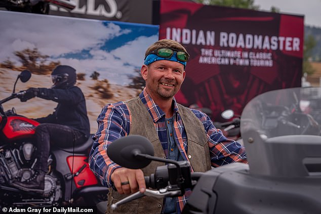 Canadian motorcyclist Tony Isaac, 42, said he is considering buying a motorcycle from another company because he 'doesn't agree with the woke'