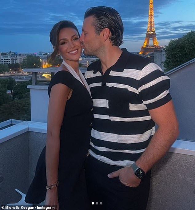 Michelle recently traveled to Paris to see her husband Mark Wright and took to Instagram on Thursday to share a glimpse into her trip, including a chic date