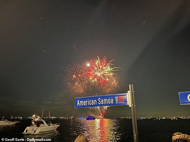 Palmer defeated Biden 51-40, arguing that the party should nominate another candidate in 2024. The territory was presented along with other states at Chicago's Navy Pier during convention week