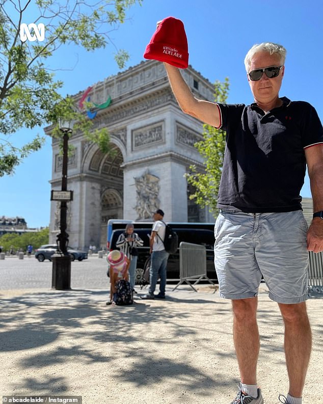 The presenters even compared Paris' famous Arc de Triomphe (pictured) to one of Adelaide's roundabouts as they regaled their listeners with their 'French adventure'