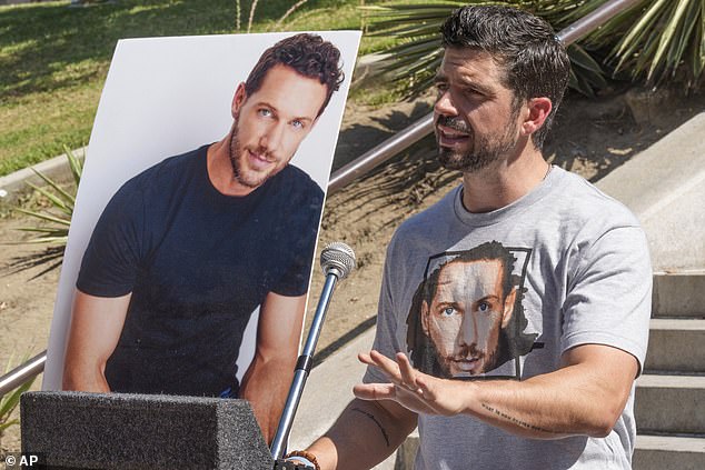 Outside the courthouse Monday, actor Micah Parker (pictured) and the organizer of 