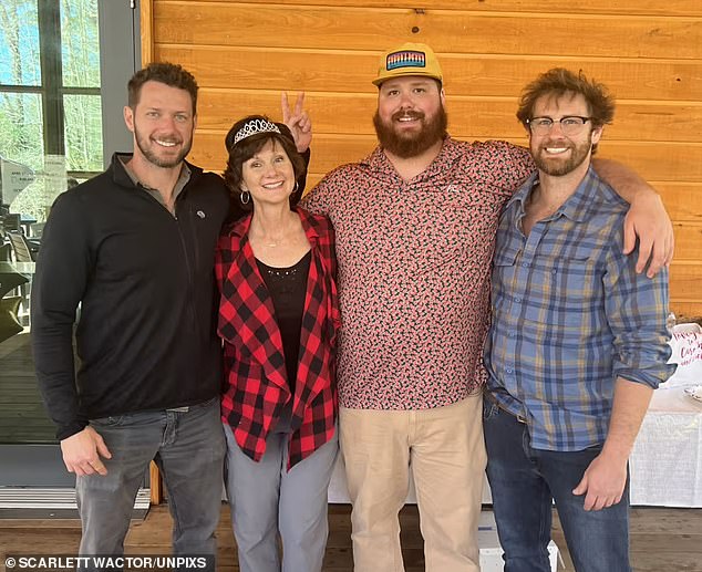 At the time of the brutal attack, Wactor, who thought he was being towed, confronted a group of men who had jacked up his car after he had finished a late bar shift nearby. (Pictured: Wacker with his family)