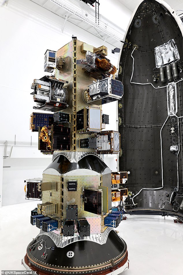 The satellite, called Tyche, is the UK Space Command's first satellite capable of taking photos and video of the Earth's surface during the day and will support UK military operations.