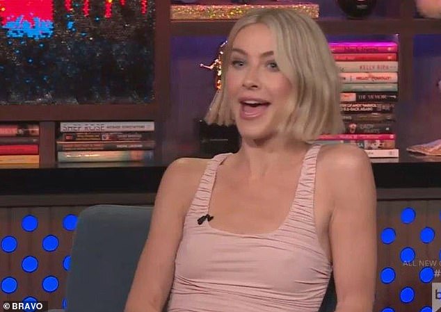 Julianne, 36, was asked about the least deserving DWTS winner after Andy Cohen shared a fan question on Sunday's episode of WWHL (pictured)