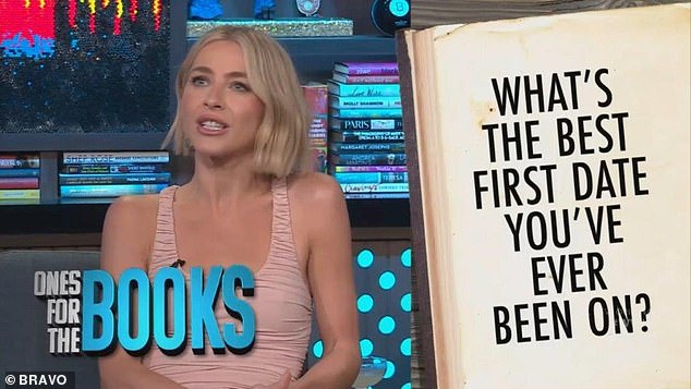 During a 'One For The Books' Q&A segment, Julianne was asked about her best first date