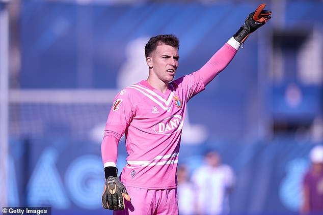 Arsenal have targeted Espanyol's Spanish goalkeeper Joan Garcia as their potential replacement