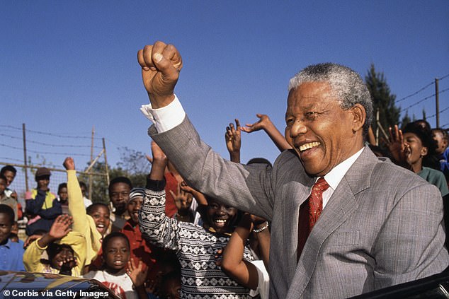 Freed South African President Nelson Mandela Receives Medal of Freedom at Roxburgh