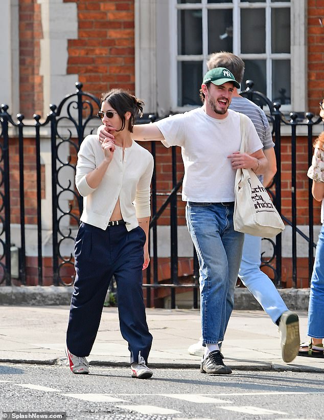 The 28-year-old Normal People star, who was first spotted with the singer in June, could barely keep his hands off Gracie at 24 as he wrapped his arms around her as they leisurely walked to dinner at the Mountain Restaurant in Soho.