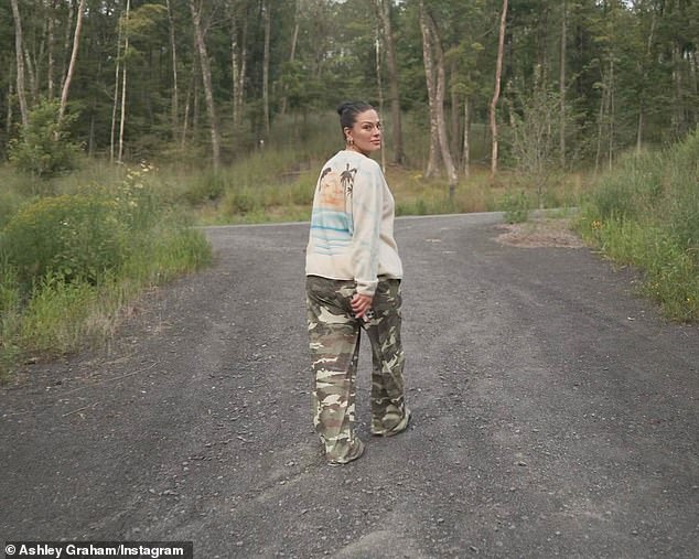 During their weekend, the couple enjoyed some quality time and peace together by taking in nature and going for walks together. It was probably on the trail where they also found a creek or pond to dive into.