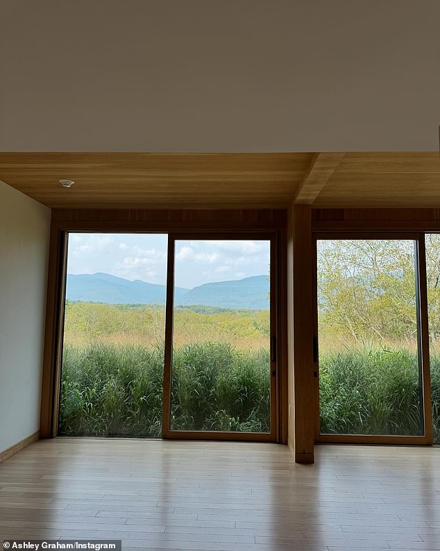 Graham also shared a photo of another view from another window in the lush adobe