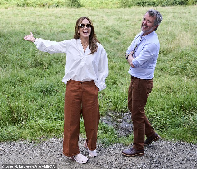 The royal couple, who have been plagued by rumours of marital problems over the past year, appeared in high spirits during their visit to Bornholm