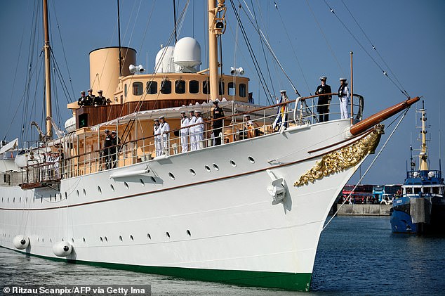 The royal yacht Dannebrog (pictured) has been the cruise ship of the Danish Royal Family since May 1932