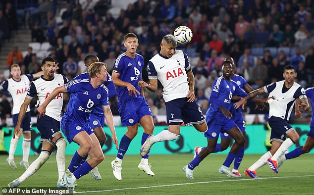 Richarlisson would also come on in injury time for Son Heung-min as Spurs went in search of a late winner