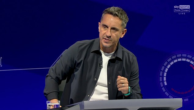 The position change also left Gary Neville scratching his head on Monday Night Football