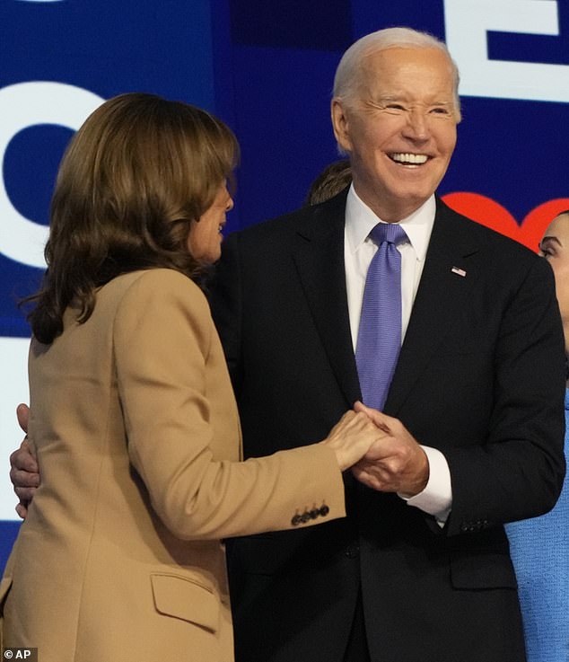 Biden last night promised to be Harris' 