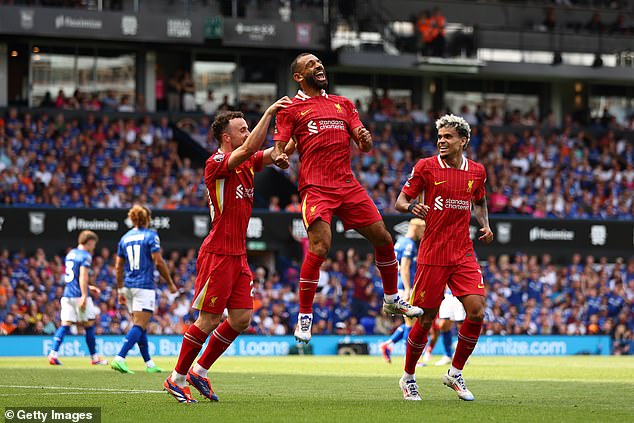 Mohamed Salah scored for Liverpool this weekend to help the Reds beat Ipswich 2-0