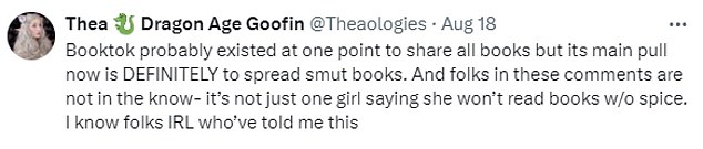 1724158514 286 BookTok row erupts after influencer complains the novel shes reading