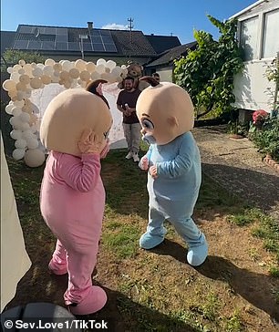 The bizarre spectacle saw the babies repeatedly throwing punches as Beyoncé's Halo played in the background