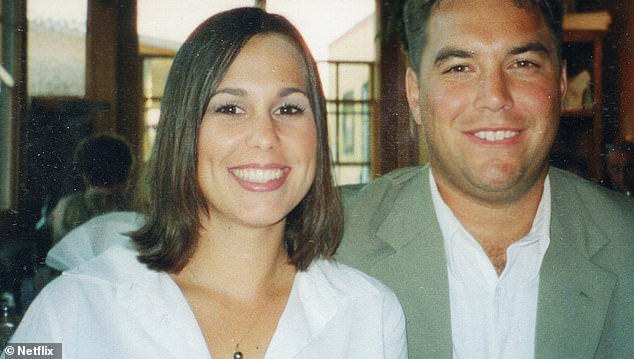 Laci with her husband Scott - who murdered her just weeks before they gave birth to their baby boy. The couple met in 1994 at Cal Poly and dated for two years before moving in together