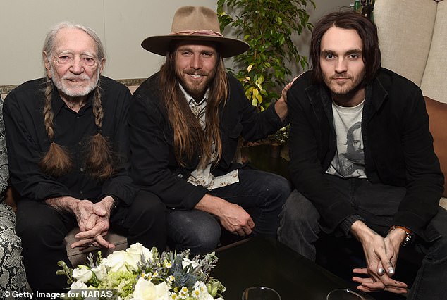 Over the past few months, the father-son duo have been collaborating on the special project, which is set to be released November 1. (L-R: Willie Nelson, Lukas Nelson and Micah Nelson)