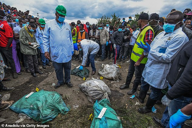 Ten bodies are recovered from a garbage dump in a Nairobi slum on July 13