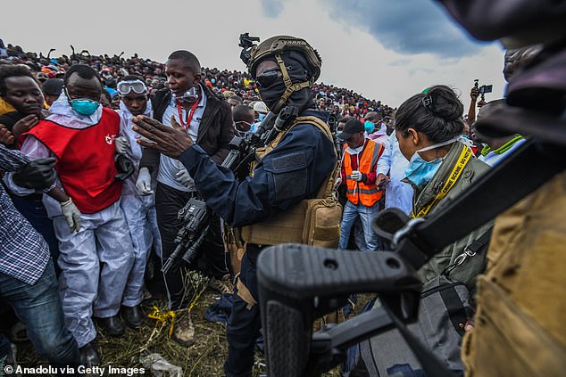 Tensions rose at the Mukuru site, with local media reporting that police fired into the air to disperse an angry crowd.