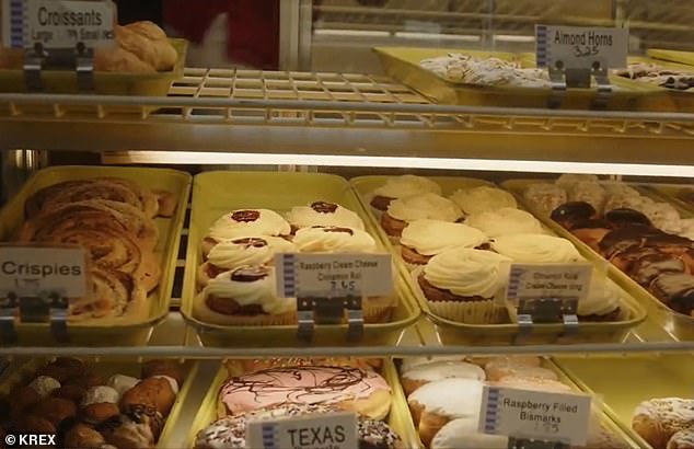 Customers picked up boxes full of cannolis, gingerbread men and brownies